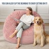 Itopfox 5ft Large Plush Bean Bag Chair with Stripe Cover for Adults, Living Room, Bedroom, Dorm, Office - Cozy & Comfortable - 3 of 4