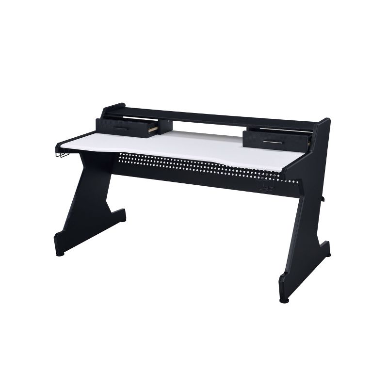 Bigga Gaming Desk Black/White - Acme Furniture, 6 of 7