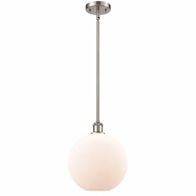 Athens - 1 Light Stem Hung Mini Pendant In Industrial Style-13 Inches Tall and 10 Inches Wide