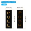 Unique Bargains Acrylic Self-Adhesive Decor Home Business Push Pull Door Sign 1 Pair - 2 of 4