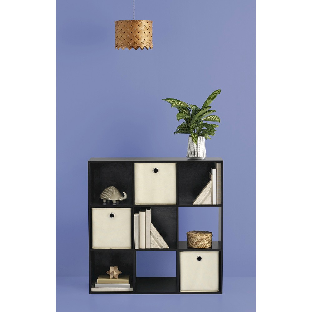 Photos - Wall Shelf 11" 9 Cube Organizer Shelf Espresso - Room Essentials™: Modern Bookshelf,