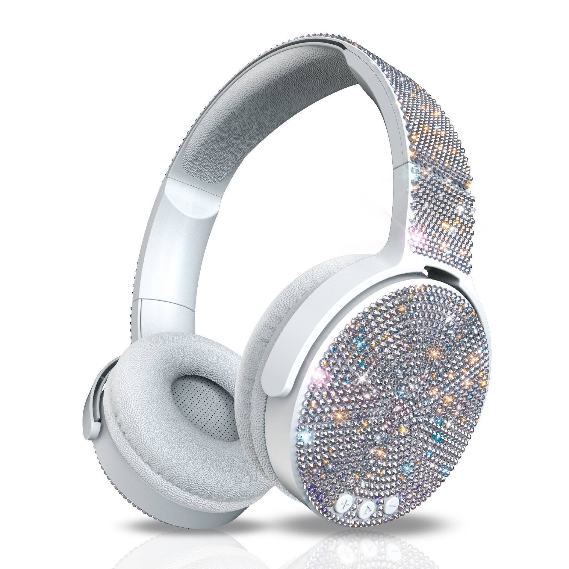 ART+SOUND Bling Wireless / Wired Bluetooth Headphones: Adjustable Over-Ear Design