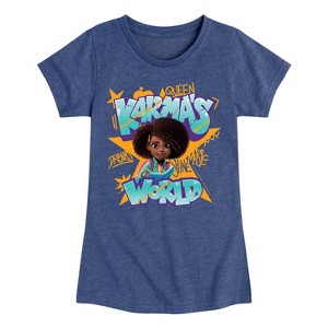 Girls' - Karma's World - Star Fitted Short Sleeve Graphic T-Shirt - 1 of 4