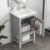 Bella Depot 20" Bathroom Vanity with Sink, Bathroom Cabinet with Soft Closing Door, Storage Rack and Open Shelf - 2 of 4