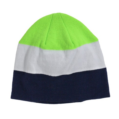 Arctic Gear Adult Specialty Winter Hat - Blue And Green Striped