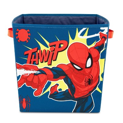 Spiderman Storage Set Toy Box Trunk Bins Hamper 5 PC Kids Hero Organizer Cubes 