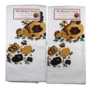 Decorative Towel Mama Hen W/Chicks Towel Set / 2 Cotton Vl31s 24.0 Inch Mama Hen W/Chicks Towel Set / 2 Cotton Usa St/2 Kitchen Towel - 1 of 3