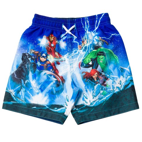 Marvel Avengers Hulk Black Widow Black Panther Little Boys Swim Trunks Bathing Suit 7 8 Target