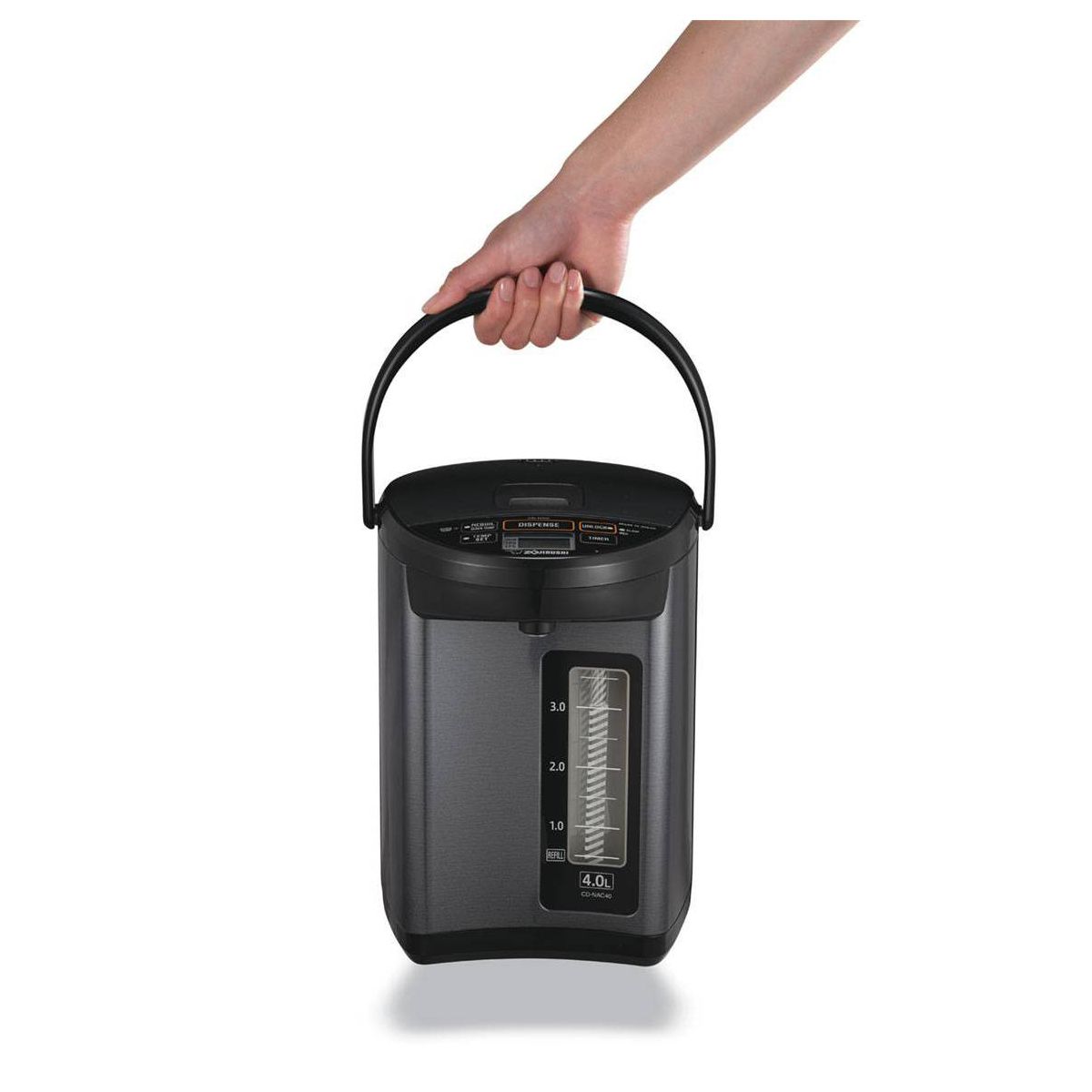 Zojirushi CD-NAC40BM Micom Water Boiler & Warmer - Metallic Black: 135 oz Electric Tea Kettle, BPA-Free, 800W - thumbnail 10