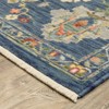 Captiv8e Designs Lorelei Vintage Traditional Blue Wool Rug - 3 of 4
