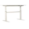 Vynxaria 47" White Tech Standing Desk Adjustable Height Spacious Workspace Sturdy Steel Frame USB Charging Ports - 3 of 4