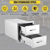 Coucheta Rustproof Stainless Steel Outdoor Kitchen Drawers, Flush Mount Large Capacity BBQ Island Drawer & Venting Panel & Handles, Storage Cabinet - 3 of 4