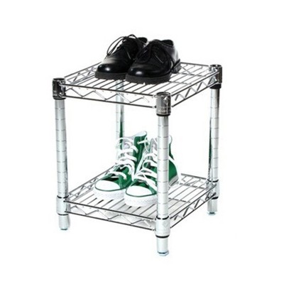 Shelving.com Chrome Wire Shelving with 2 Tier Shelves -