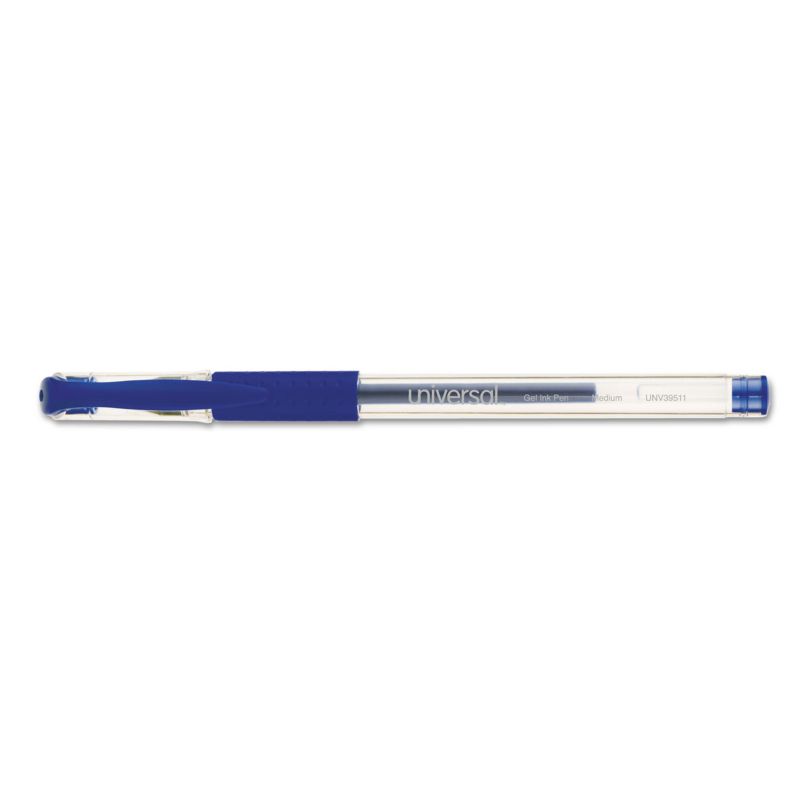 UNIVERSAL Roller Ball Stick Gel Pen Blue Ink Medium Dozen 39511, 2 of 3