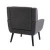 CAVINAS Modern Ergonomics Accent Chair, Soft Linen Material Living Room Chair with Black Legs and Backrest - 4 of 4