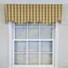 RLF Home 100% Cotton Cherry Squares Regal With Poly/Cotton lining Rod Pocket Valance 50" x 15" Green - 2 of 4