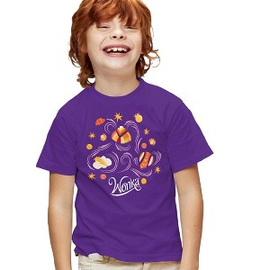 Boys' Short Sleeve Willy Wonka And the Chocolate Factory Candy T-Shirt - 1 of 4