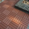 DSVIMOY 12" Patio Deck Tiles, 44pcs DIY Module Interlocking Decking Tiles, Floor Tile for Porch Poolside, Balcony, Brown, 12"*12"*0.8" - 4 of 4