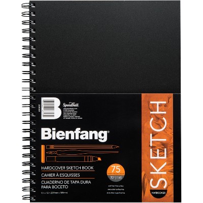 Speedball Bienfang Hardcover Spiral Sketch Book 9"X12"-75 Sheets