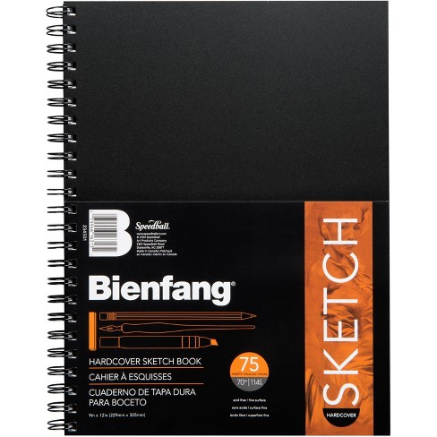 Bienfang Hardcover Spiral Sketch Book 9x12 75 Sheets 079946163131 for  sale online