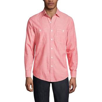 Lands' End Men's Traditional Fit Chambray Work Shirt