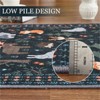 Fulvari Washable Area Rug Large Cream Colorful Boho Rugs Vintage Bedroom Rug Ultra-Thin Traditional Floral Carpet - 4 of 4
