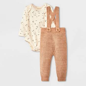 Grayson Collective Baby Girls' 2pc Top & Bottom Set - Off-White