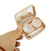 Unique Bargains Cat's Paw Contact Lens Case Light Brown 1 Set - 2 of 4