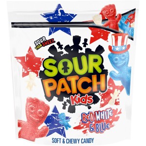 Sour Patch Kids Candy Cherry, White and Blue Candy Bag - 28.8oz - 1 of 4