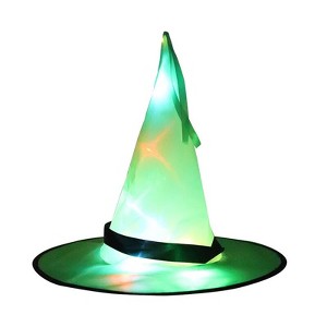 MyKids-USA Halloween Glowing Witch Hat Ghost Festival Decoration Props - 1 of 3