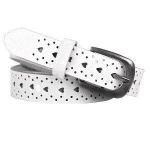 INSPIRE CHIC Women's Carved Multi-Hole Hollow Leather Belts - 1 of 4
