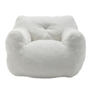 XINGHANZHENXUAN Giant Bean Bag Chair with Armrests, High-Density Foam Filled Lazy Sofa for Living Room, Bedroom & Game Room - 1 of 4