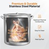 ROVSUN 82QT Stainless Steel Seafood Boil Pot with Strainer Basket, Lid & Hook, Versatile Stock Pot for Turkey Frying & Crab, Lobster, Shrimp Boiling - 3 of 4