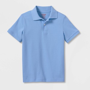 Boys' Short Sleeve Pique Uniform Polo Shirt - Cat & Jack™ - 1 of 3