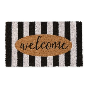 Design Imports  Welcome Cabana Stripes Doormat - 1 of 4