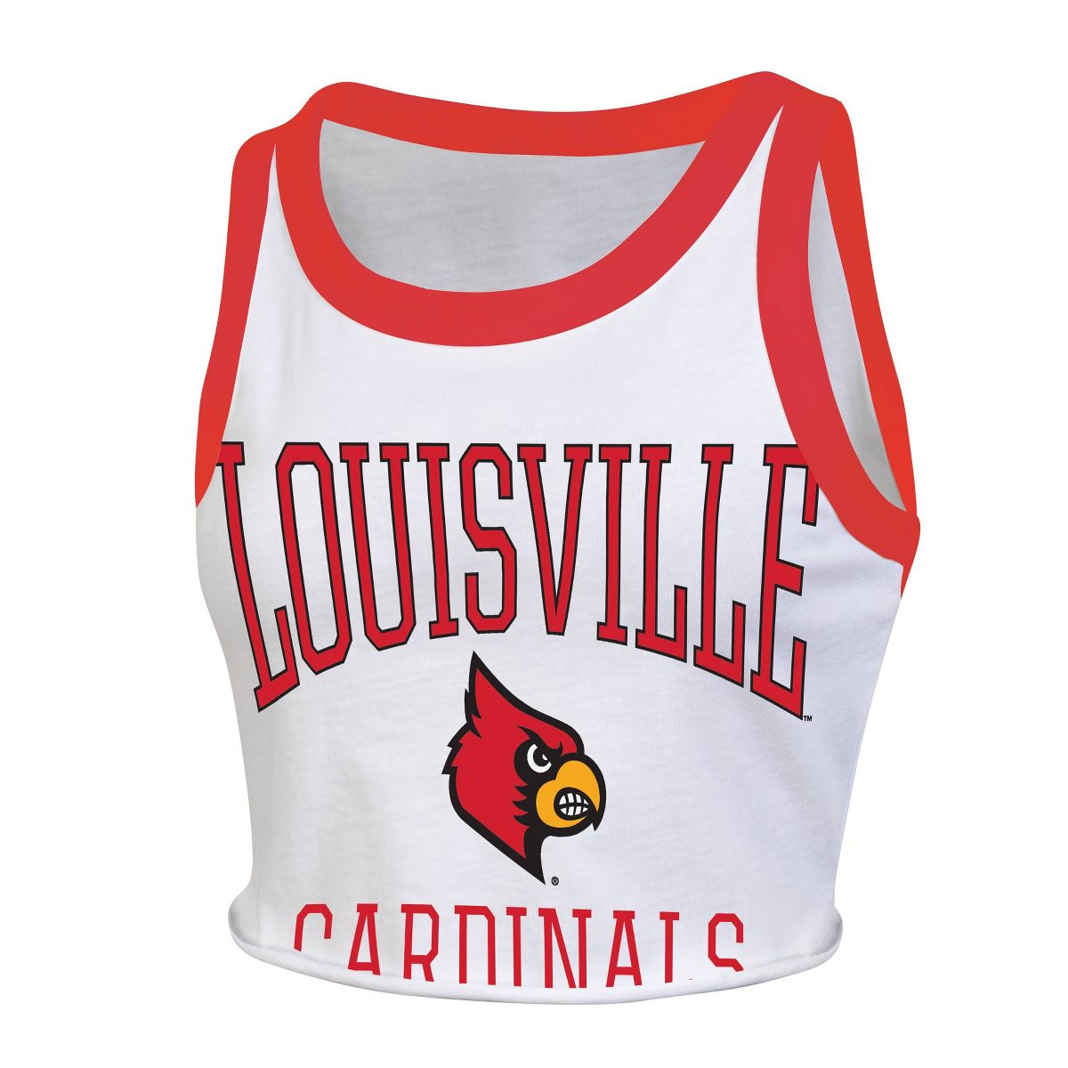 NCAA Louisville Cardinals Women's White Tank Top