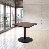 Hampden Furnishings 30" Bennet Collection Square Dining Table Black/Mahogany - 3 of 4