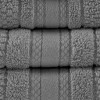100% Cotton Solid Color Double Stitched Bath Towel Set, Anti-Microbial Certified Super Absorbent Quick Dry Bath Towel - 3 of 4
