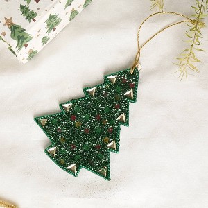 SEVOBAL Tree Ornaments Multi Beaded Star Hanging Ornament Set for Christmas Tree and Festive Home Decor in Festivals, Multicolored, 5"*1.25"*6" - 1 of 4