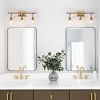 LNC Blobfish Polished Gold and Texture Glass Modern/Contemporary  Vanity Lights,1 Light/ 2 Light/3 Light - 4 of 4