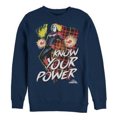 Men's Marvel Captain Marvel Know Your Power Sweatshirt
