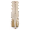 Allegra K Women's Stiletto Platform Heels Strappy Gladiator Heel Sandals - 3 of 4
