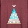 Women's - Instant Message - Photo Real Beach Fill Christmas Tree Lightweight French Terry Slouchy - 2 of 4
