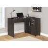 Monarch Specialties Computer Desk Home Office Corner Storage Drawers 46InchL L Shape Work Laptop Laminate Brown Contemporary Modern - 2 of 4