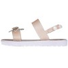 bebe Girl's Flat Sandals with Rhinestone Bow Detail and Fruit Glitter Detail - Sandals for Little Kid/Big Kid - 3 of 4