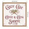 Amanti Art Vintage Christmas Signs I-Candy Cane Coffee by Tara Reed Canvas Wall Art Print Framed 22 x 22-in. - 4 of 4