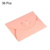 Unique Bargains Heart Shaped Clasp  Blank Mini Vintage DIY Greeting Card Envelope 36 Pcs - 3 of 4