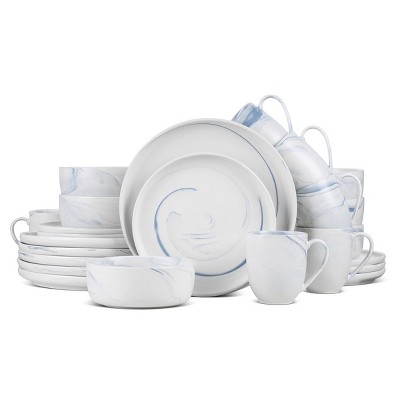Stone Lain Everly 24-Piece Dinnerware Set Porcelain, Service for 6