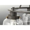 Progress Lighting Judson 3-Light Bath Vanity in Antique Bronze with Schoolhouse Globe Shade - 3 of 4