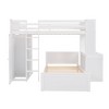 NicBex Twin Size Bunk Bed Loft Bed with Desk Pine Bed Frame with Shelves, Drawers, Wardrobe, Ladder and Guardrail, No Box Spring Required - 4 of 4